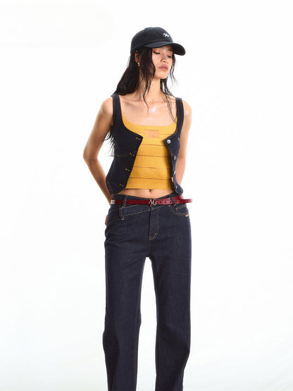 Jeans Waist-Cinching Vest Top