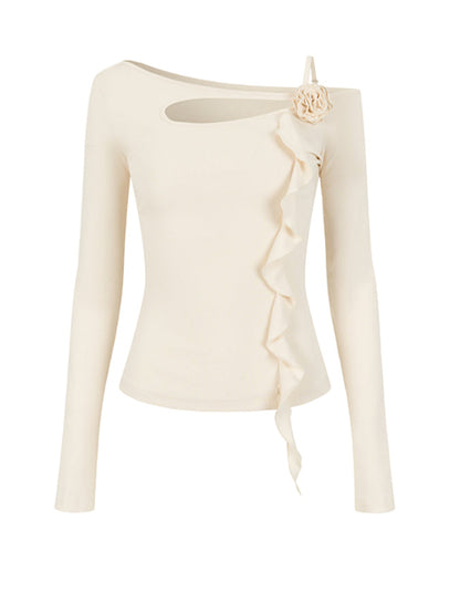 Unique Strap Slim Fit Blouse