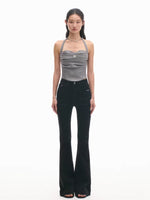 +5CM N1 Washed Skinny Bootcut Jeans