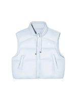 90% Down Puffer Stand-Collar Drawstring Vest