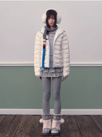 Star Quilted Hooded Down Jacket