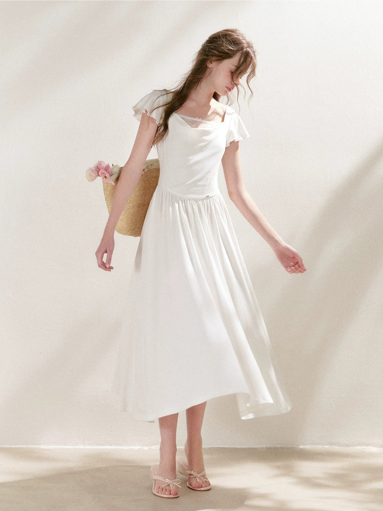 Lace Knit Maxi Dress