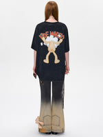 Illustrated Bear Short-Sleeve Cotton T-Shirt