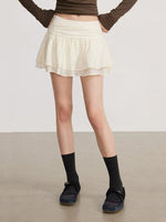 Pleated A Line Skirt