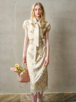 Lazy Shirt Lace Dress Set
