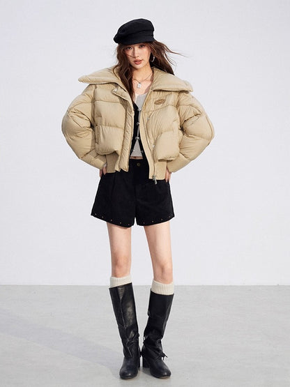 Studded Faux Suede Shorts