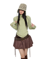 Lightweight Ruched Long Sleeve Top