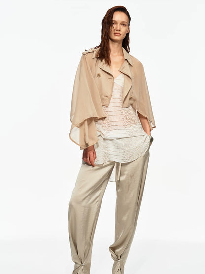 Chiffon Cape Jacket