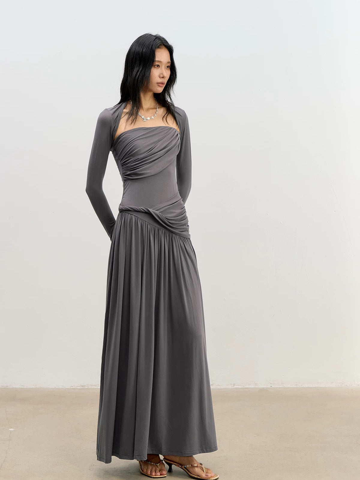 Lyocell Twist Maxi Dress