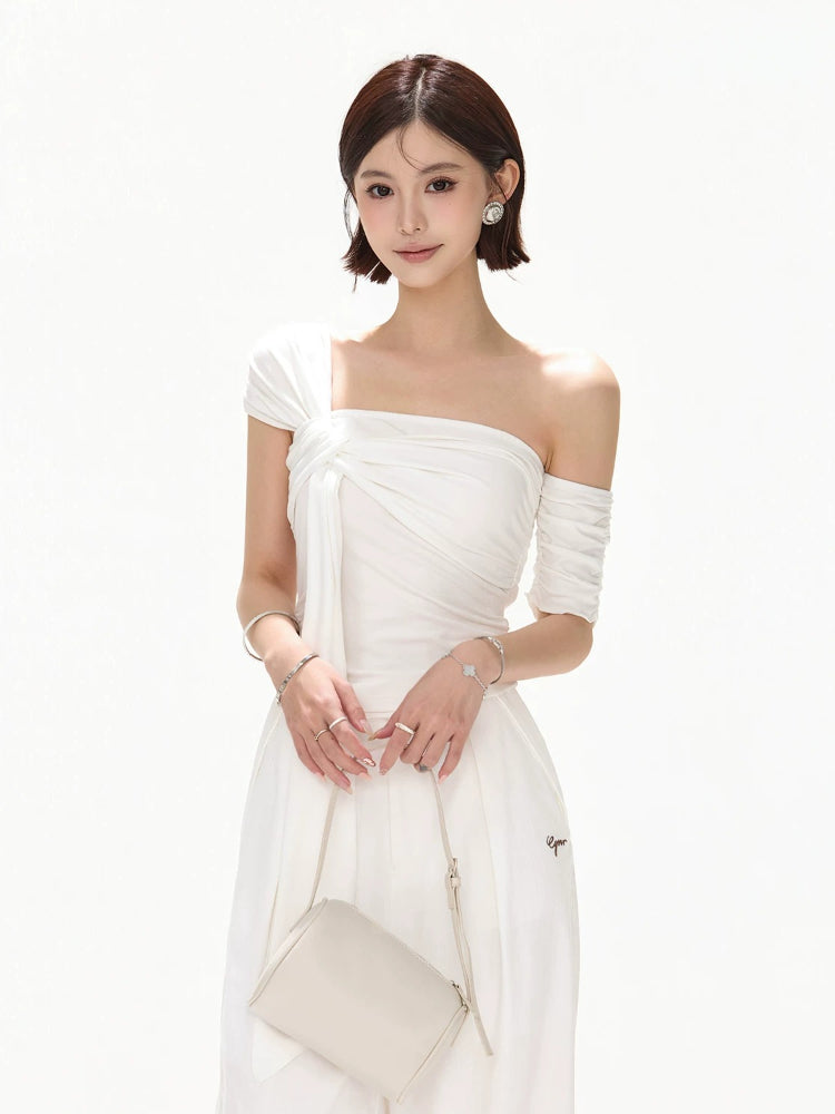 Asymmetric Twist Knit Top