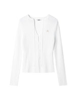 Faro Knit Sheer Tie Top