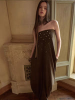 Studded Bustier Maxi Dress