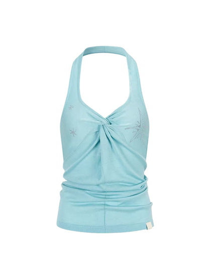 Knot Halter Knit Top
