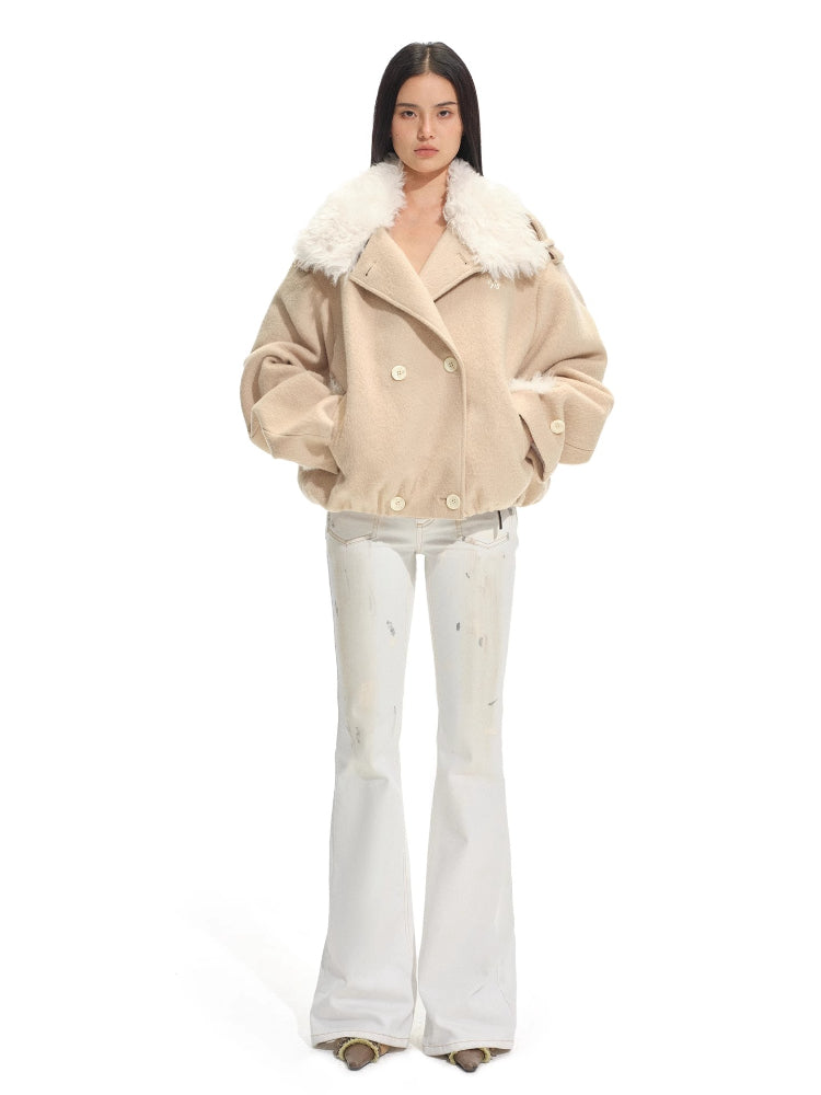 Polar Sculpted Wool-Blend Jacket