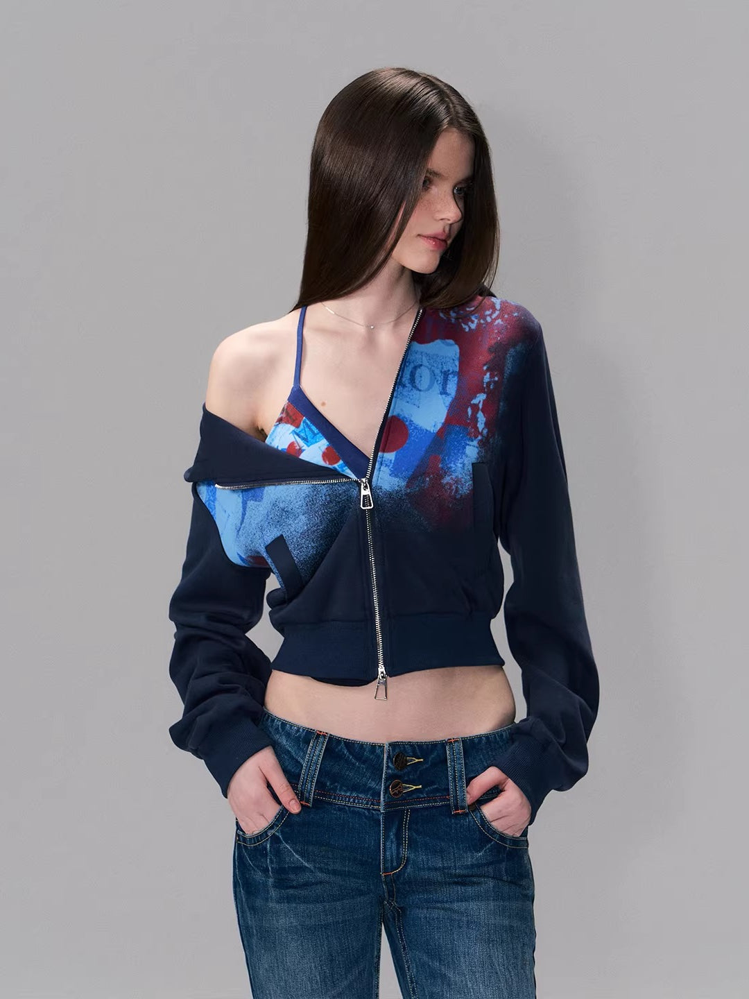 Vintage Graphic Hoodie Jacket