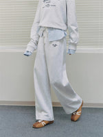 Minimal Drawstring Straight Leg Sweatpants
