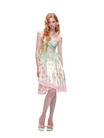 Satin Lace Asymmetric Pleated Skirt