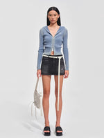Equestrian Washed Cotton Knit Cardigan