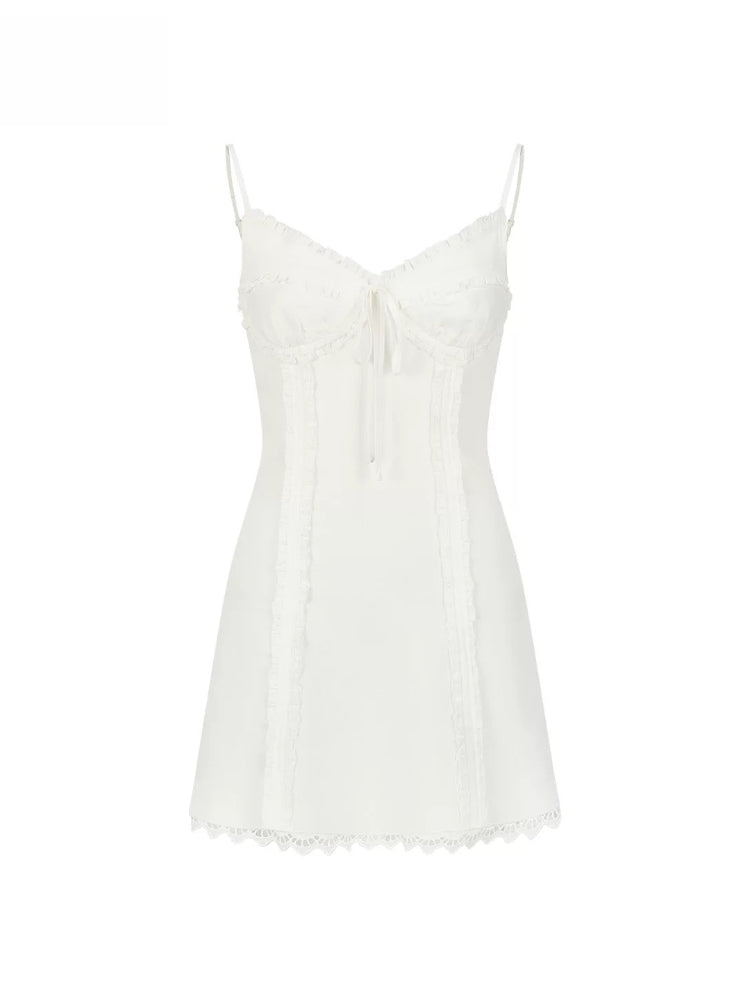 Bow Ruffle Cami Dress