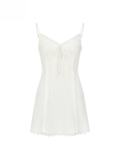 Bow Ruffle Cami Dress