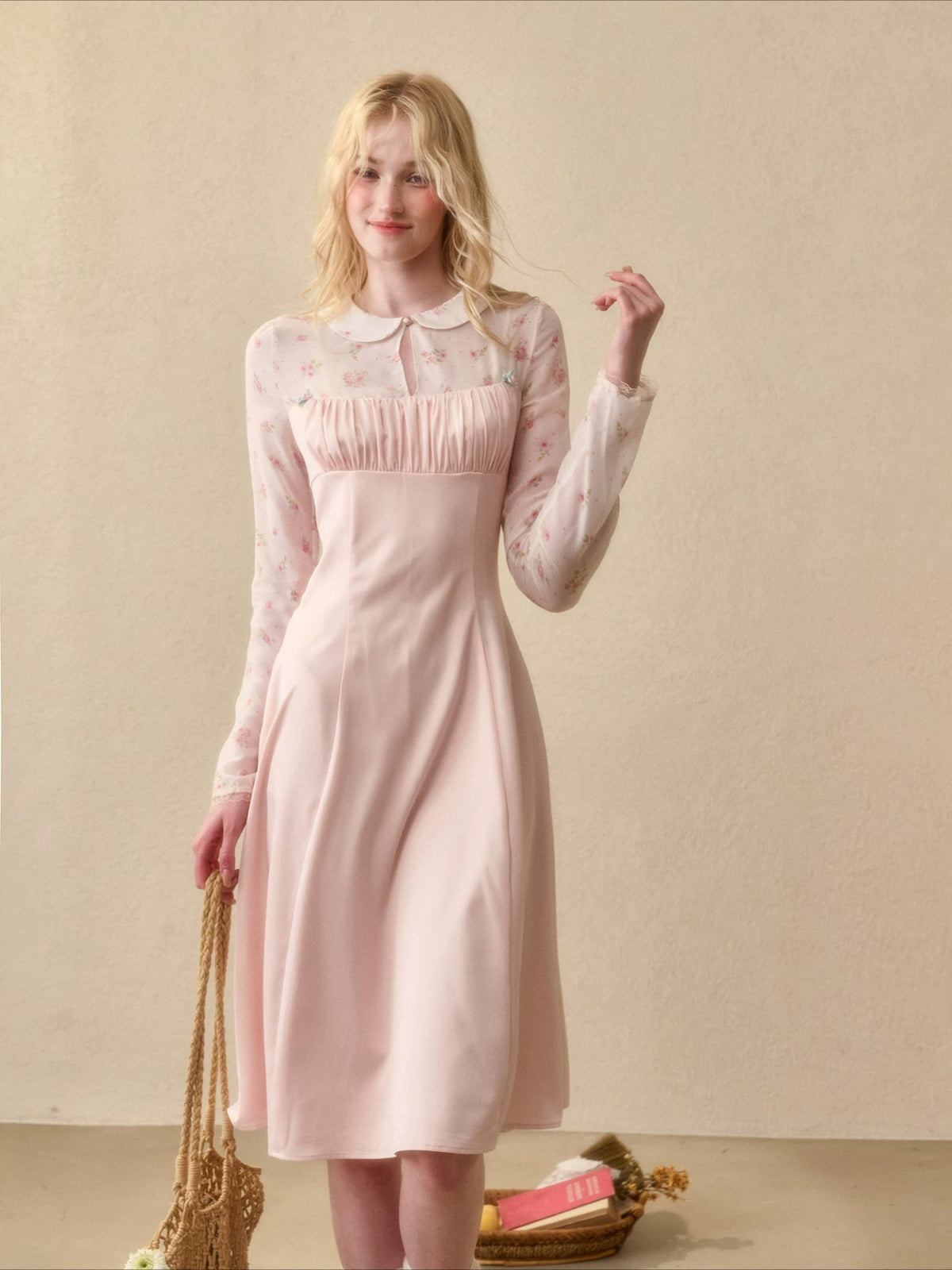 Floral Tencel Dress Set