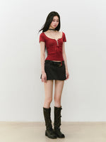 Casual Pencil Skirt with Double - Side Zippers