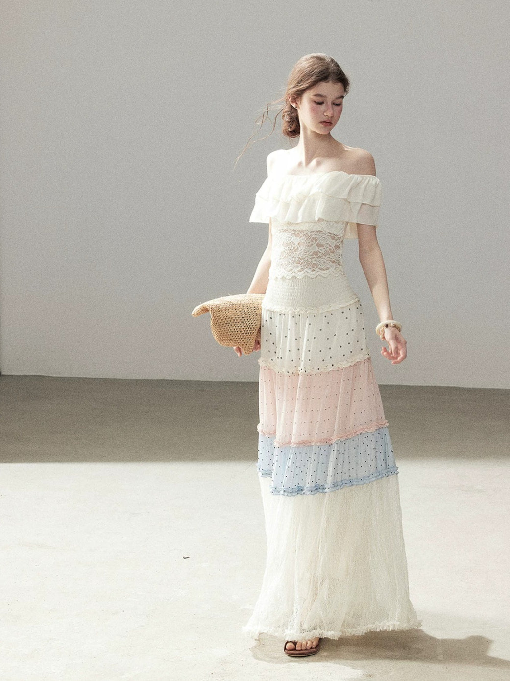 Lace Polka Dot Skirt