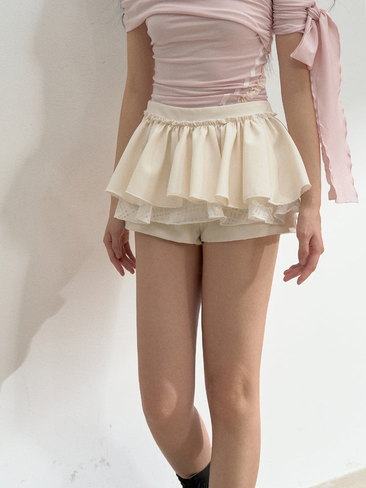 Black and White 3D A-Line Skirt