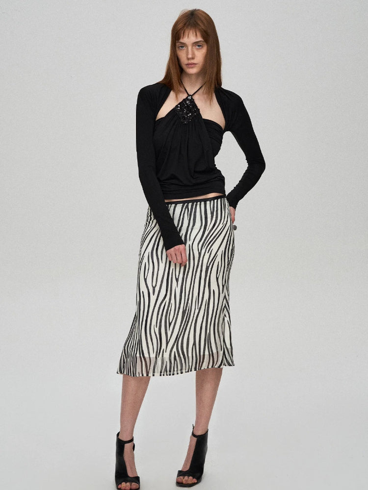 Lyocell Halter Two-Piece Top