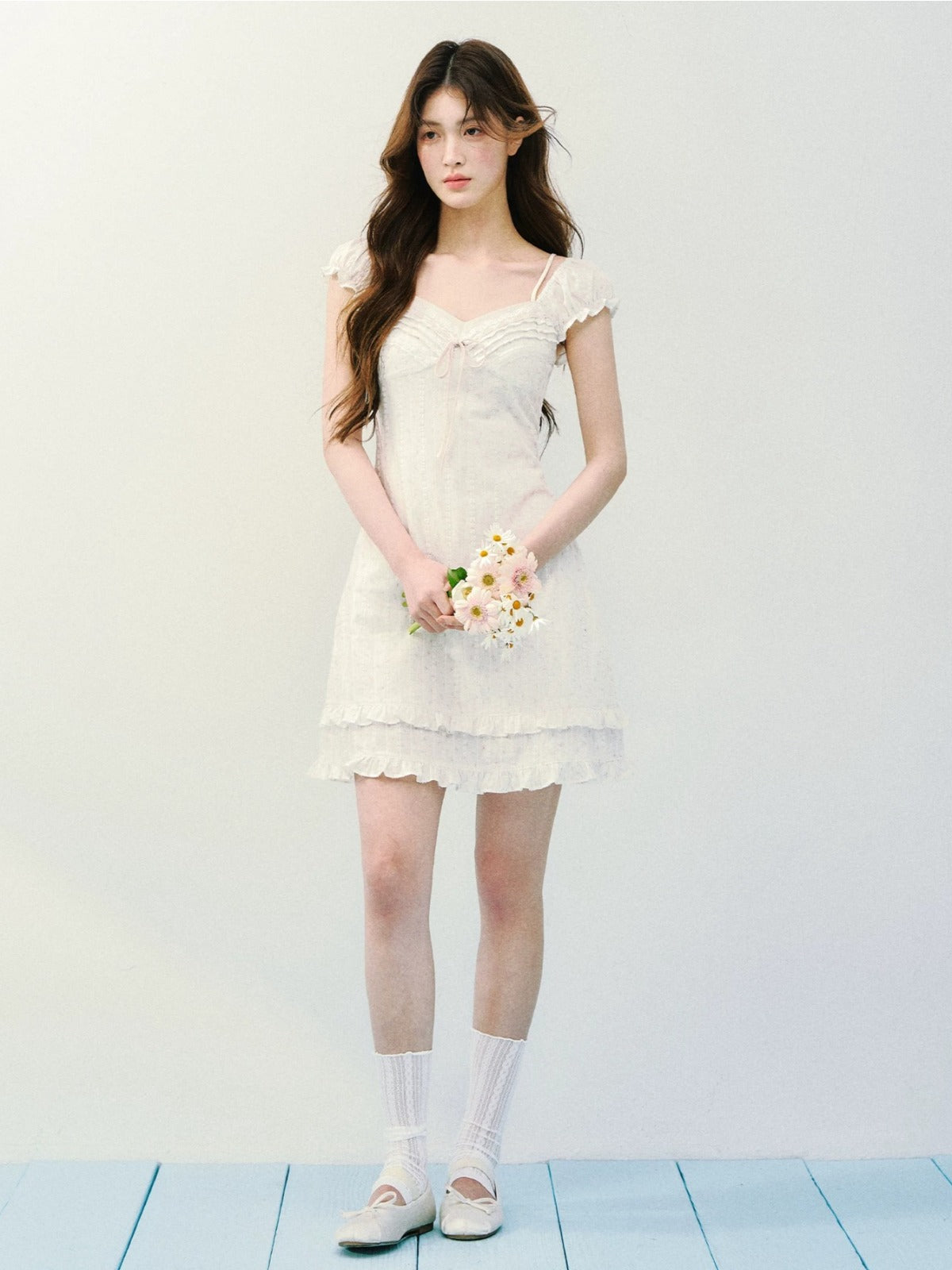 Floral Square Neck Dress