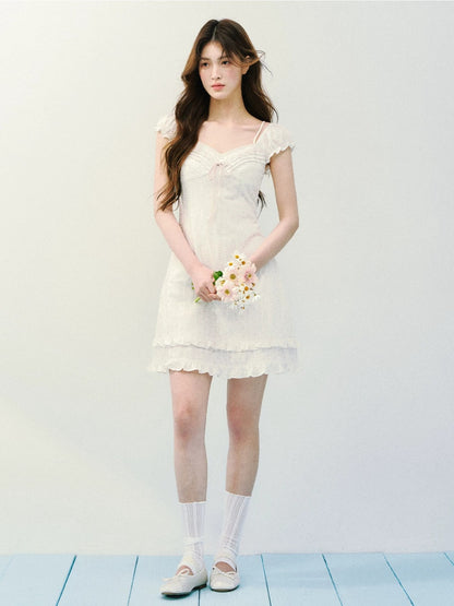 Floral Square Neck Dress