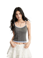 Contrast Cable Cami Top