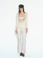Leopard Twist Cowl Top