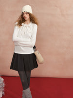 Vintage Wool Pleated Skirt
