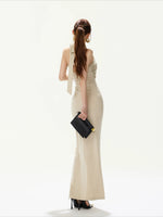 Twist Halter Maxi Dress