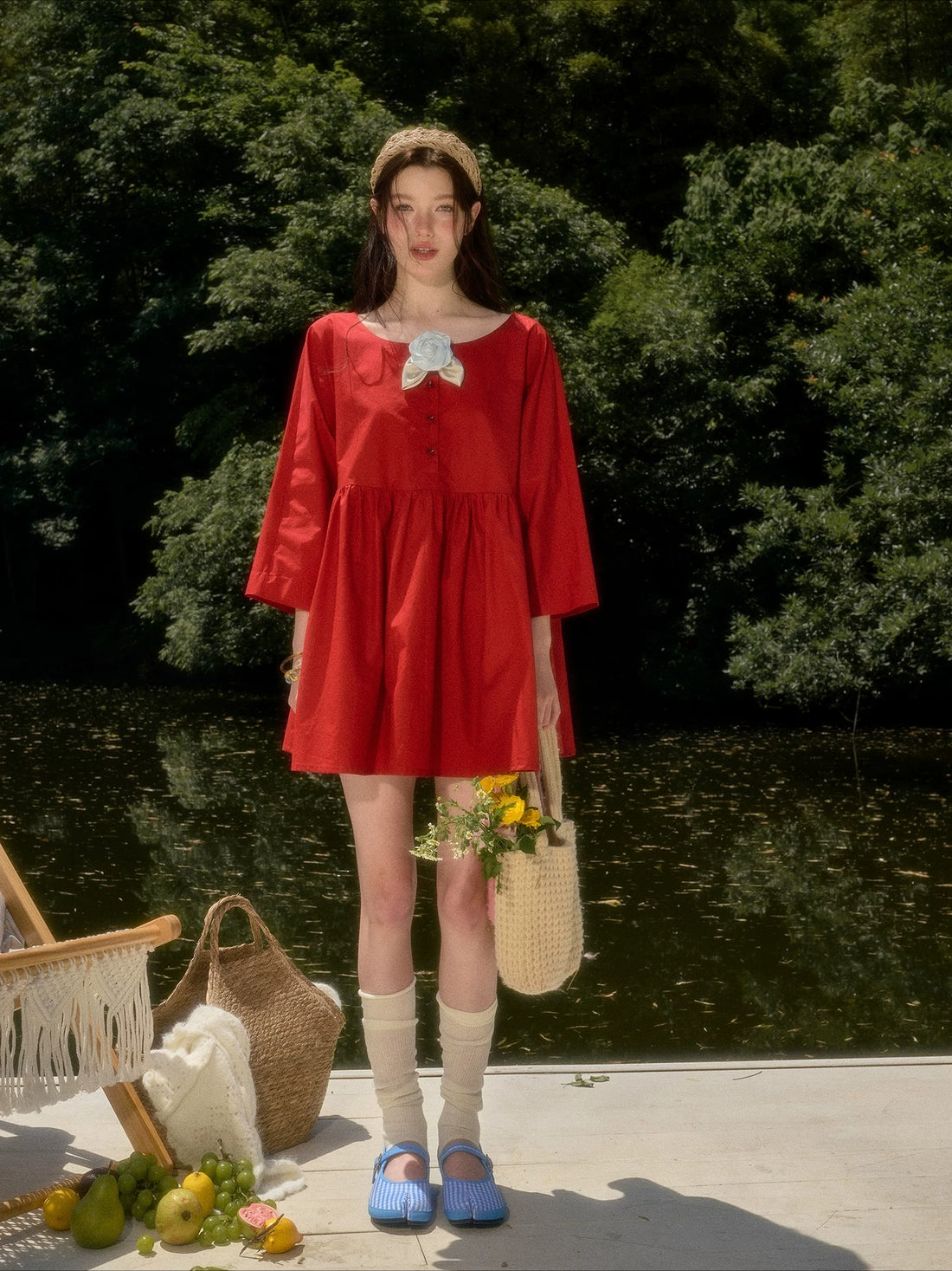 Cherry Babydoll Dress