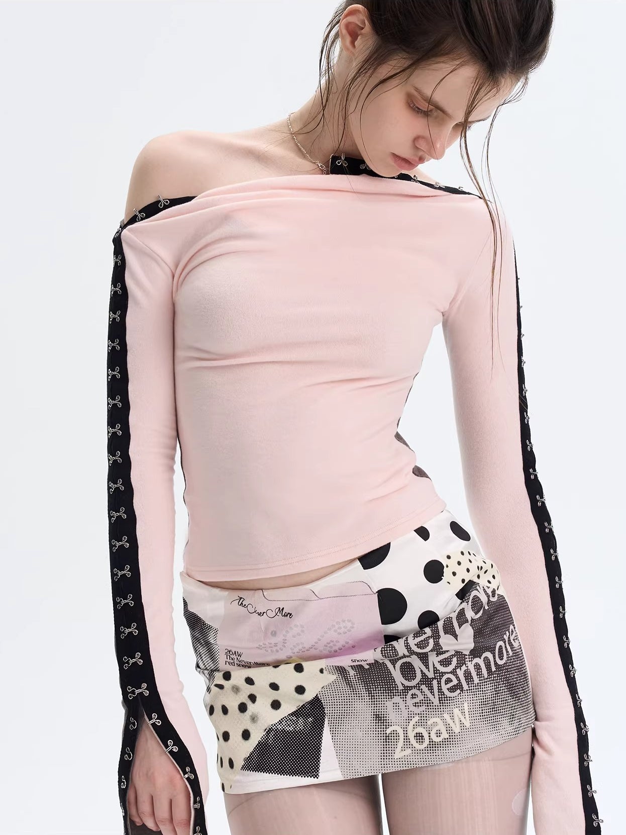 Reversible Brushed Mockneck Top