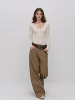 Asymmetric Cutout Top