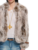Brown Fox Fur Coat