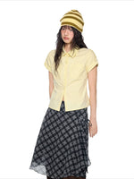 Plaid Cropped Shirt