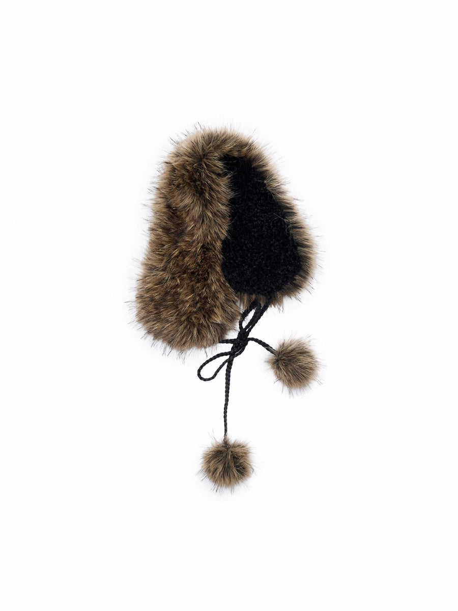 Reversible Eco-friendly Fleece Pom-pom Ear Muffs