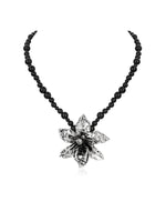 Gothic Floral Beaded Choker