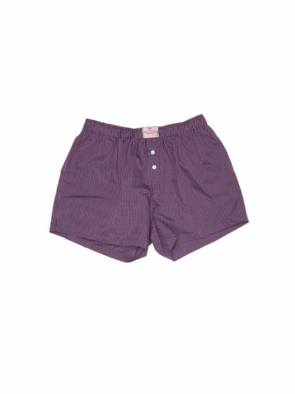 Striped Cotton Lounge Shorts