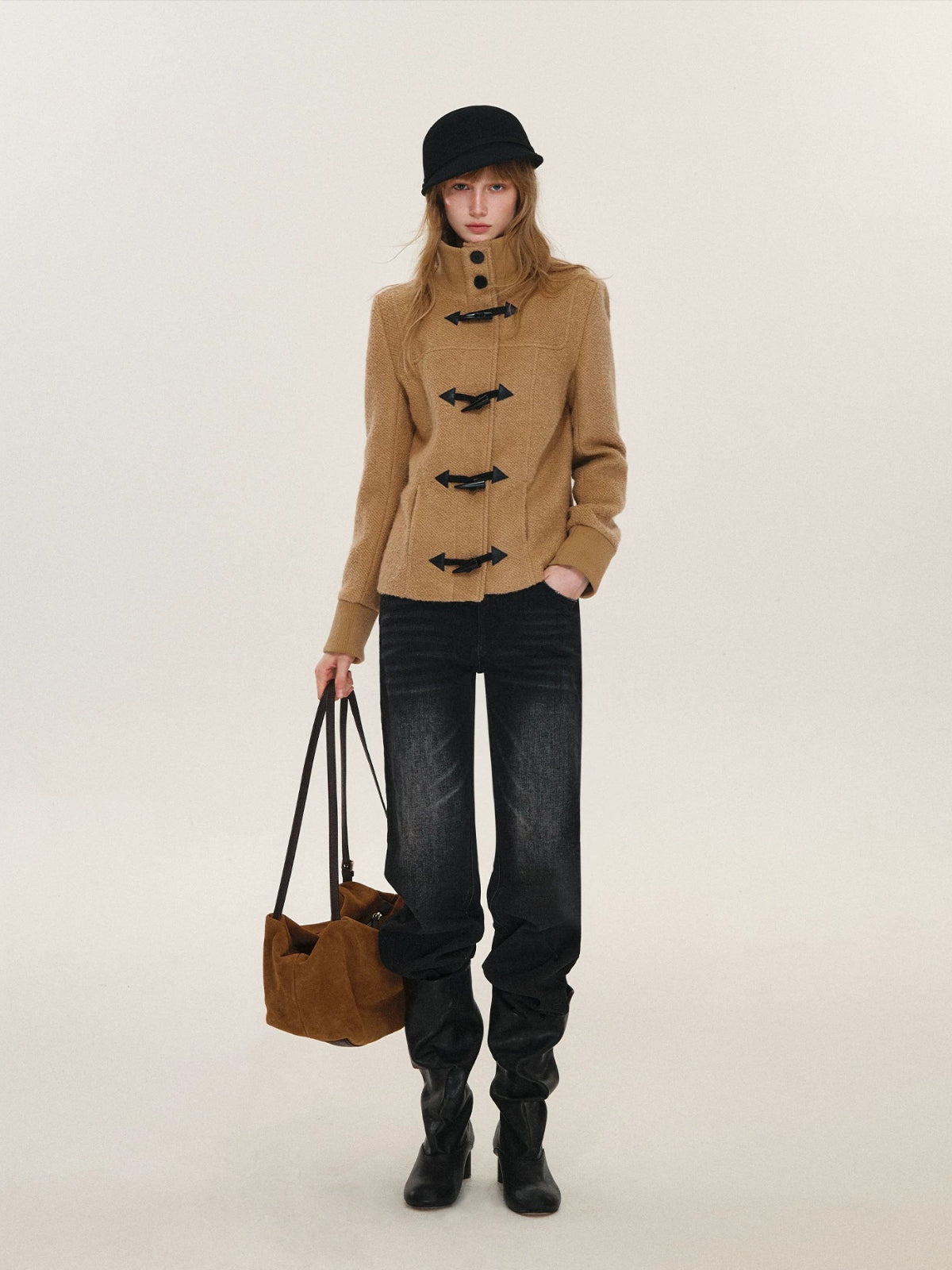 Bow Embroidered Straight Jeans