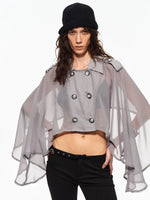 Chiffon Cape Jacket