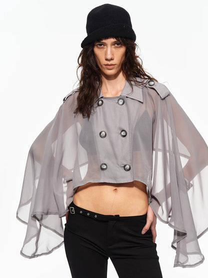 Chiffon Cape Jacket