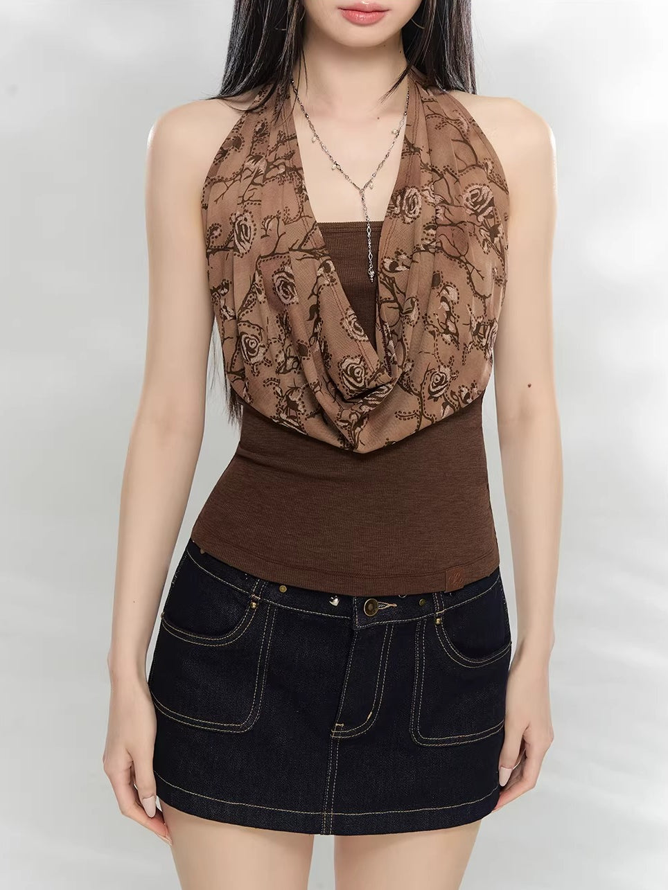 Draped Halter Camisole