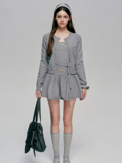 Wool Blend Knit Set