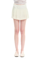 Pleated Chiffon Mini Skirt