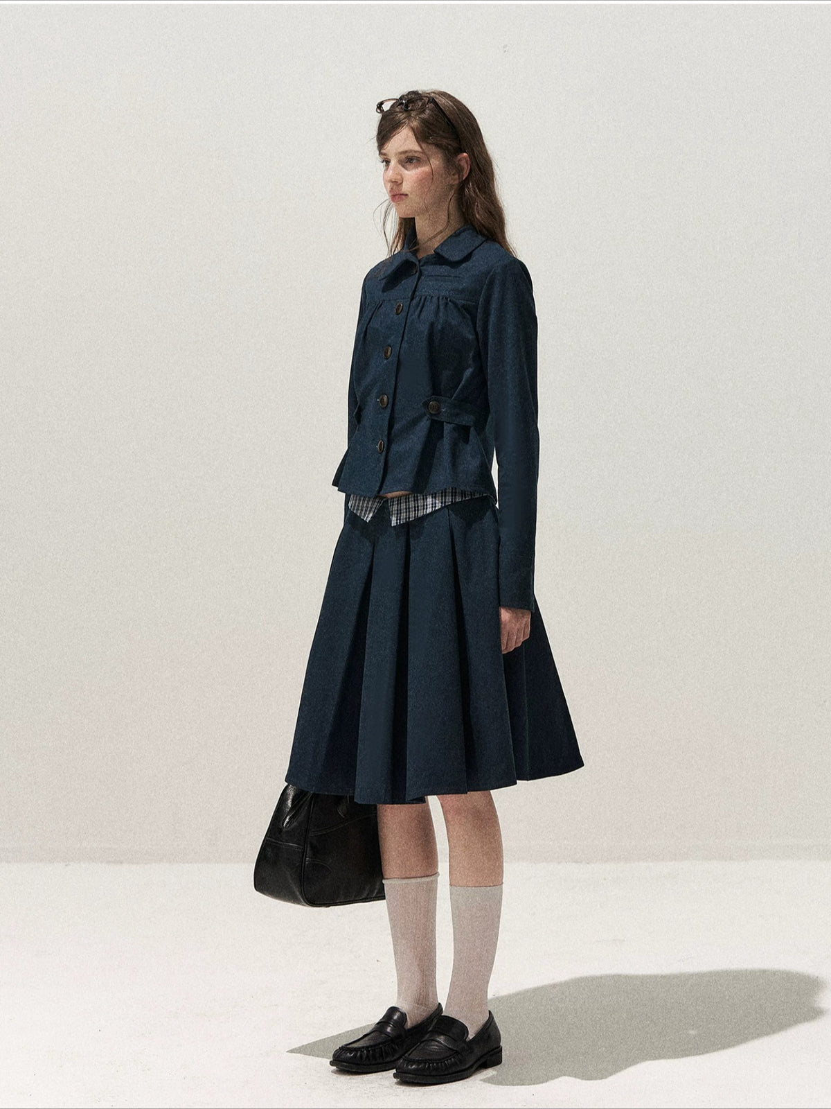 Peter Pan Pleated Skirt Set